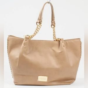 NEW Bebe Colette Tote in Taupe Large Purse